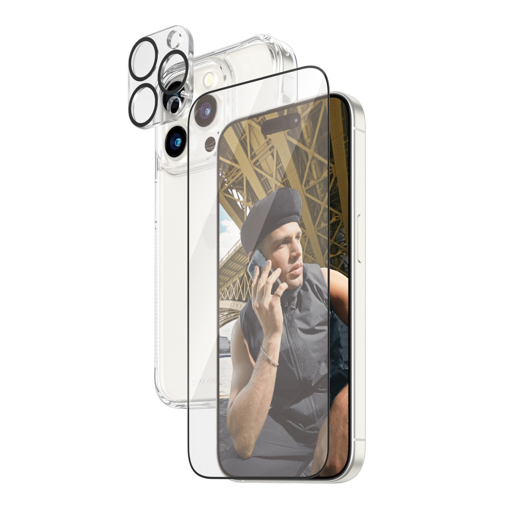 PanzerGlass® 3-i-1 Pakke iPhone 15 Pro